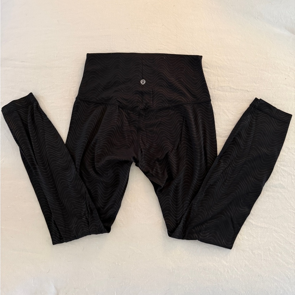 lululemon athletica Black Patterned Leggings